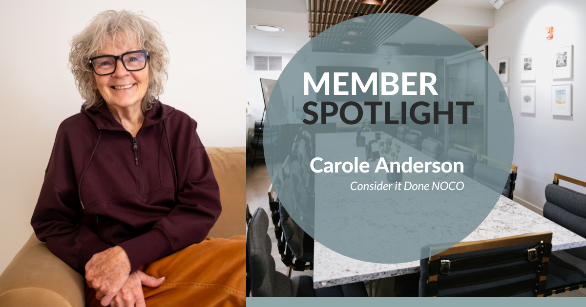 Member Spotlight - Carole Anderson Consider it Done NOCO